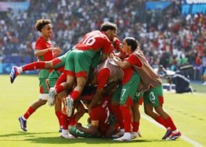 paris-2024:-achraf-hakimi-on-target-as-morocco-crush-usa-to-make-men’s-football-semis