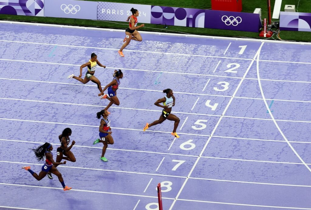 paris-2024:-julien-alfred-wins-100-metres-women’s-final;-sha’carri-richardson-wins-silver