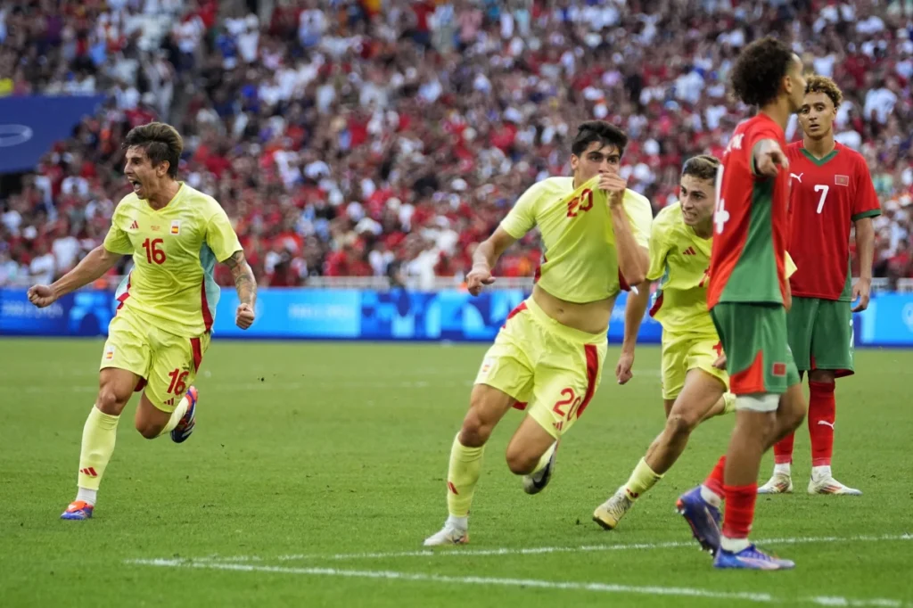 paris-2024:-spain-beat-morocco-to-reach-second-straight-olympic-men’s-football-final